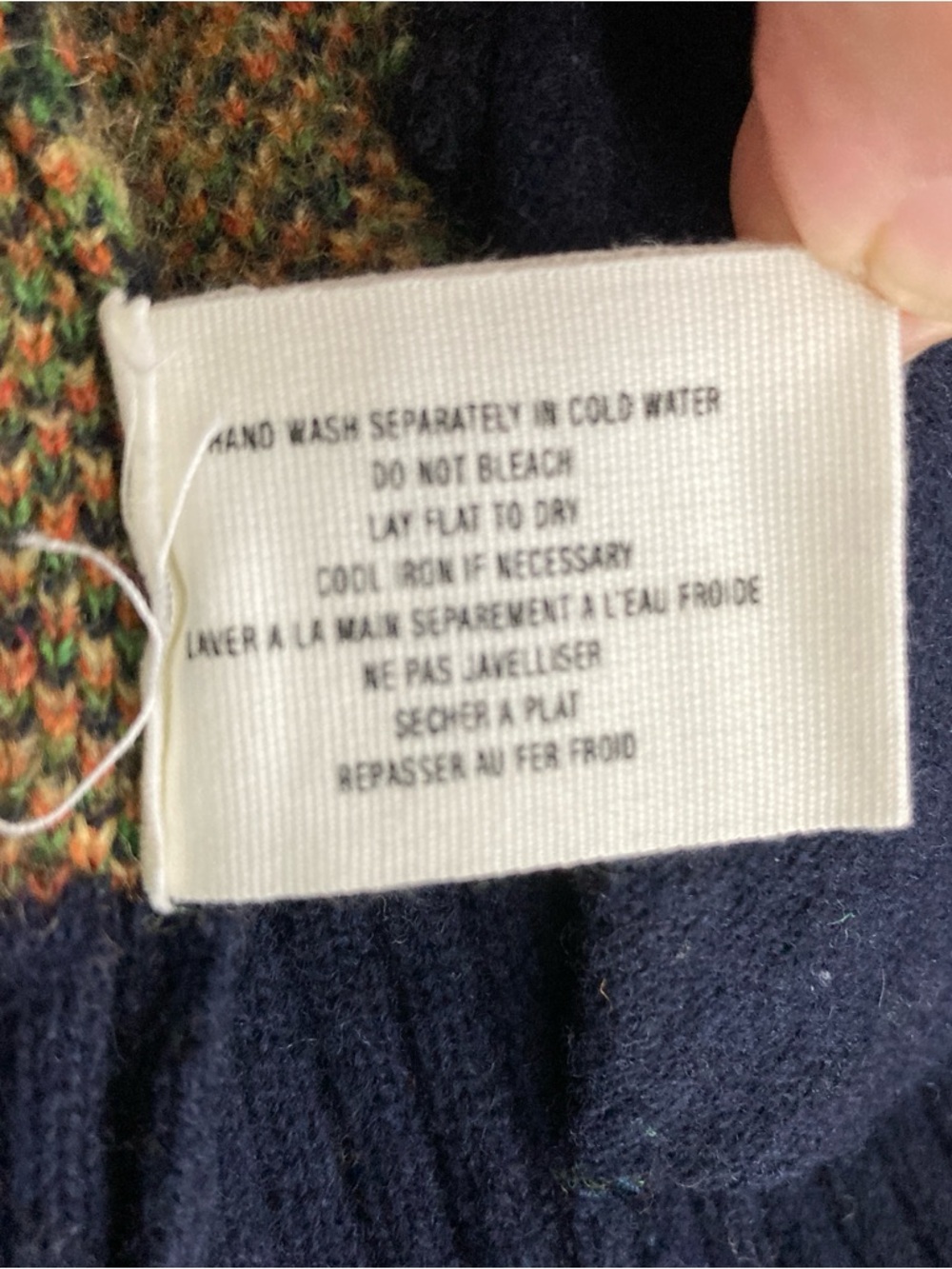 Sparrow Anthropologie Jacket Womens Medium Green Lambswool Cardigan Houndstooth - Picture 10 of 15